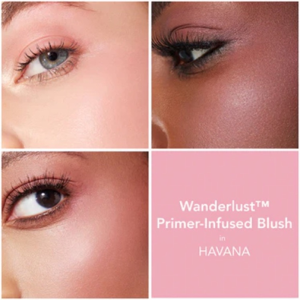 Buxom Universal Wanderlust Primer & Hyaluronic Acid Infused Blush - Havana Pink